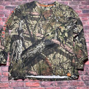 Legendary Whitetails Men’s 3XT Camo Long Sleeve Shirt Big Game Spell Out Sleeve
